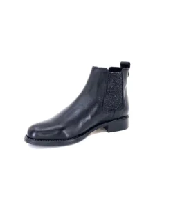 Ivoire0381b Ivoire 7407 Cuir Noir*Femme Bottines