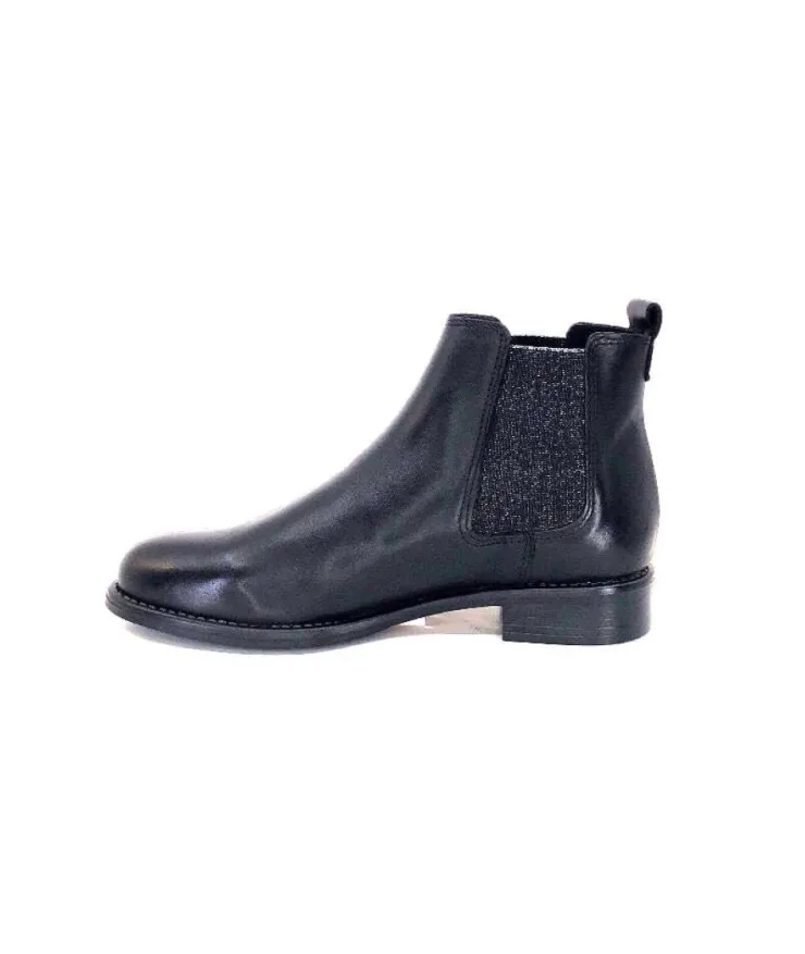 Ivoire0381b Ivoire 7407 Cuir Noir*Femme Bottines