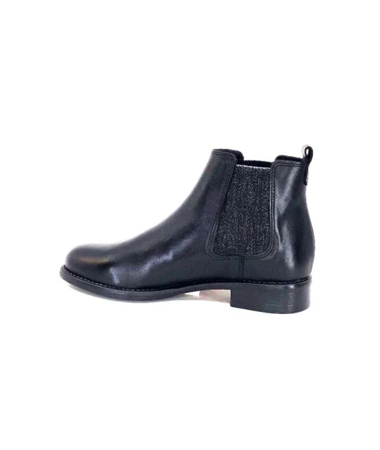 Ivoire0381b Ivoire 7407 Cuir Noir*Femme Bottines