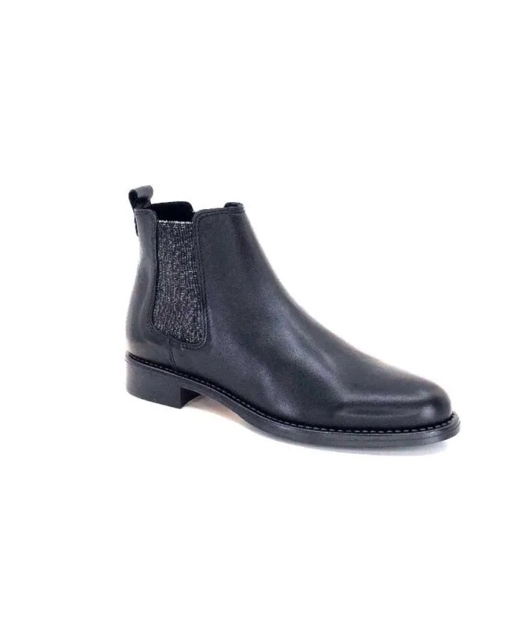 Ivoire0381b Ivoire 7407 Cuir Noir*Femme Bottines