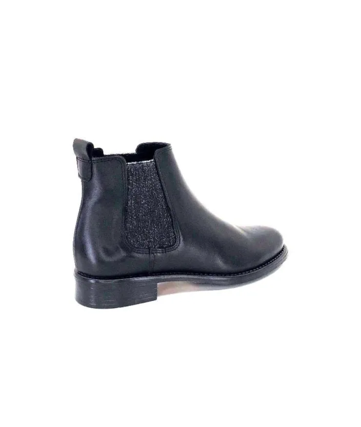 Ivoire0381b Ivoire 7407 Cuir Noir*Femme Bottines