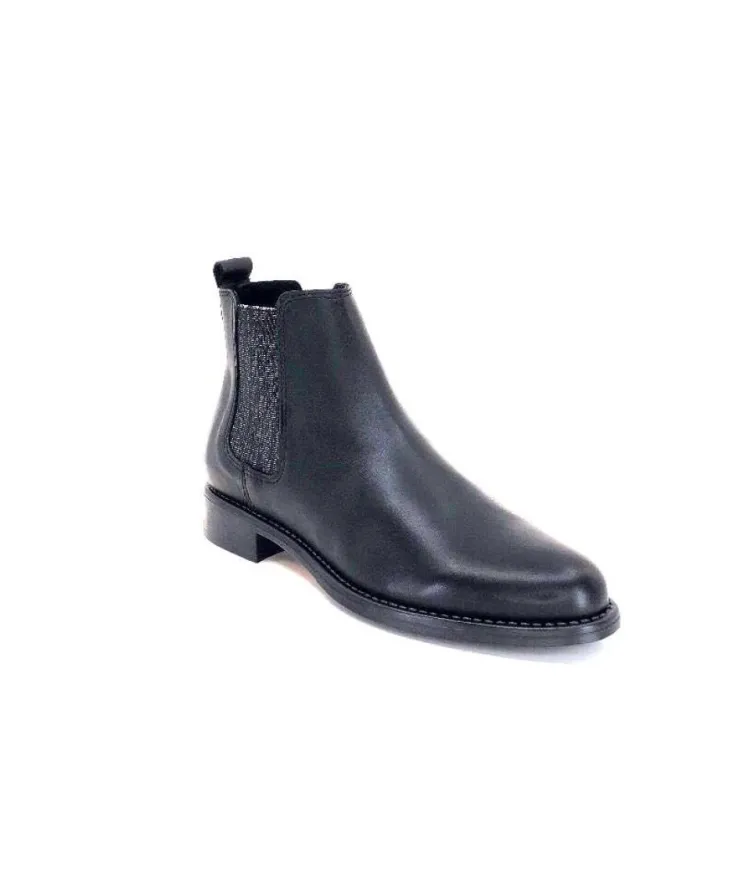 Ivoire0381b Ivoire 7407 Cuir Noir*Femme Bottines