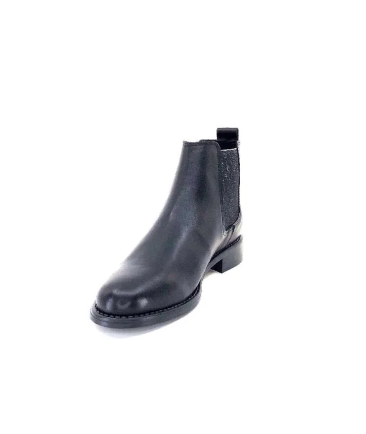 Ivoire0381b Ivoire 7407 Cuir Noir*Femme Bottines