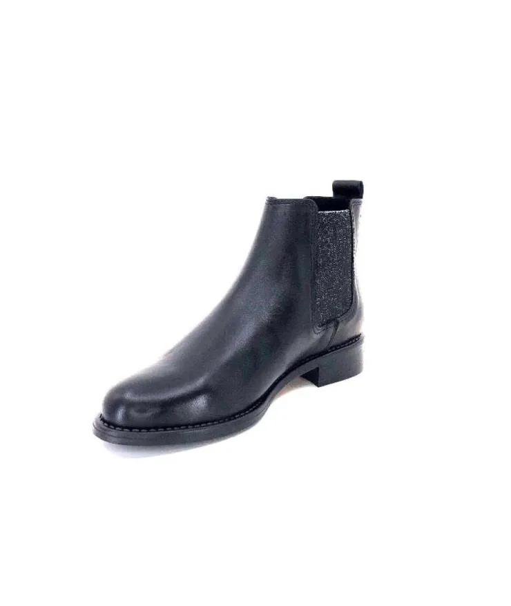 Ivoire0381b Ivoire 7407 Cuir Noir*Femme Bottines
