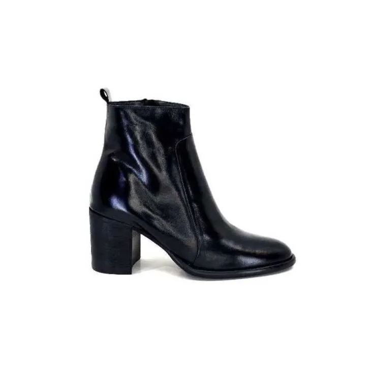 Ivoire0381b Ivoire 8233 Cuir Noir*Femme Bottines
