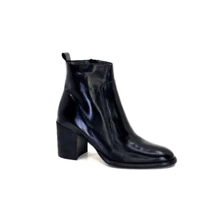 Ivoire0381b Ivoire 8233 Cuir Noir*Femme Bottines