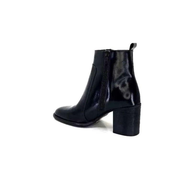 Ivoire0381b Ivoire 8233 Cuir Noir*Femme Bottines
