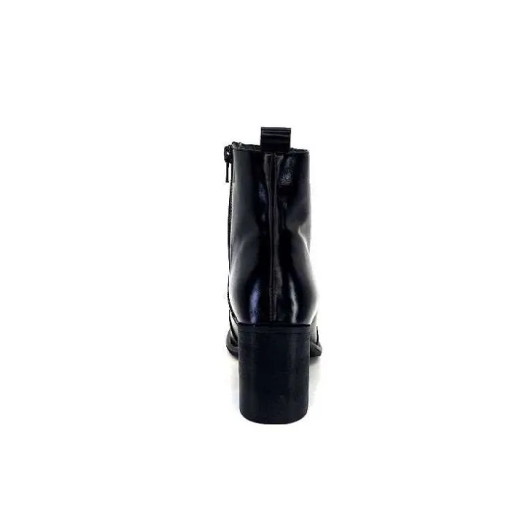 Ivoire0381b Ivoire 8233 Cuir Noir*Femme Bottines