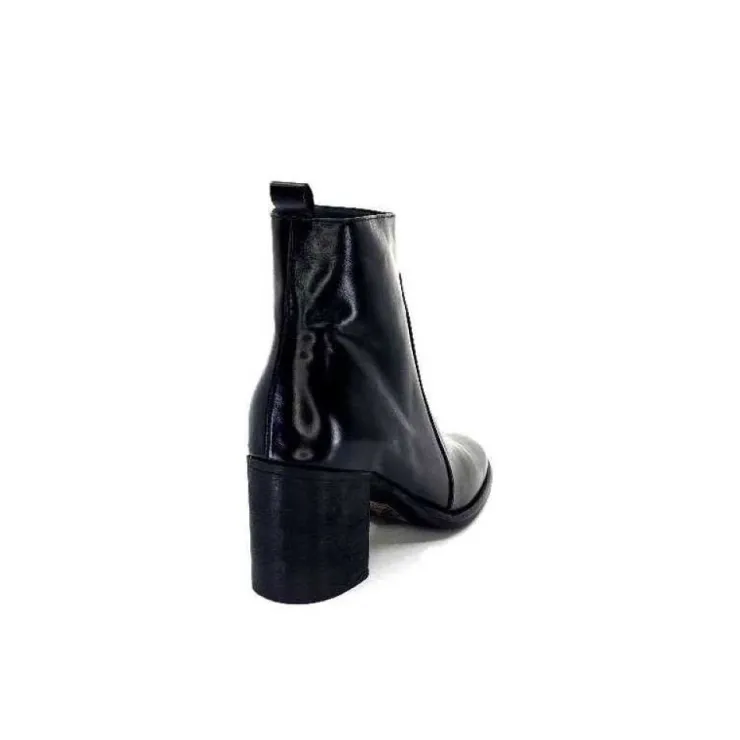 Ivoire0381b Ivoire 8233 Cuir Noir*Femme Bottines