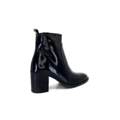 Ivoire0381b Ivoire 8233 Cuir Noir*Femme Bottines