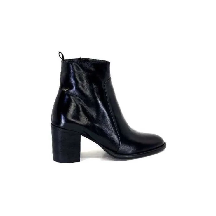 Ivoire0381b Ivoire 8233 Cuir Noir*Femme Bottines