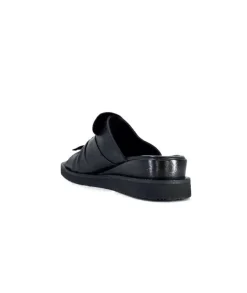 Ivoire-354 Ivoire 107911 Cuir Noir*Femme Mules