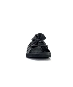 Ivoire-354 Ivoire 107911 Cuir Noir*Femme Mules