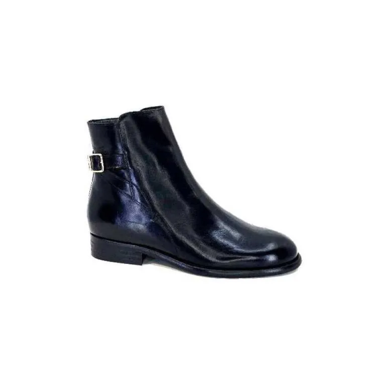 Ivoire0381b Ivoire 8234 Cuir Noir*Femme Bottines