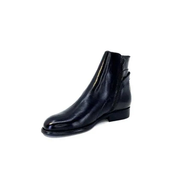 Ivoire0381b Ivoire 8234 Cuir Noir*Femme Bottines