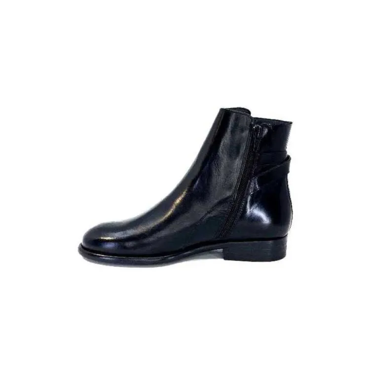 Ivoire0381b Ivoire 8234 Cuir Noir*Femme Bottines
