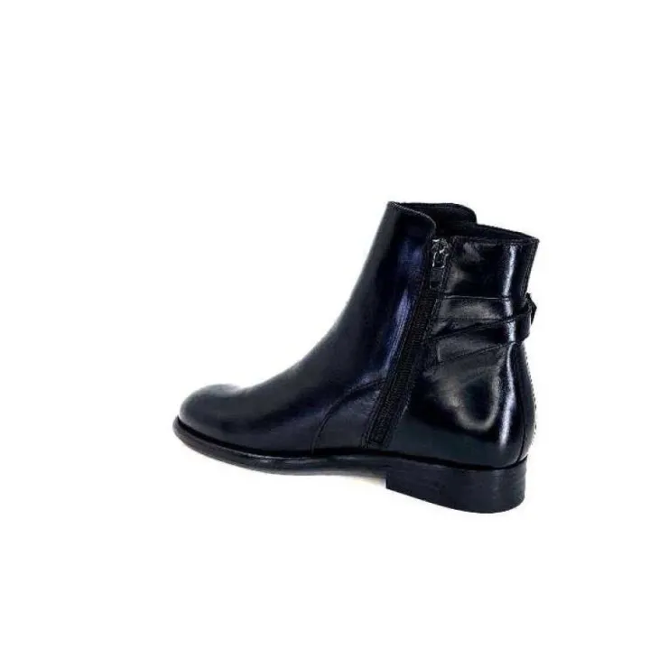 Ivoire0381b Ivoire 8234 Cuir Noir*Femme Bottines