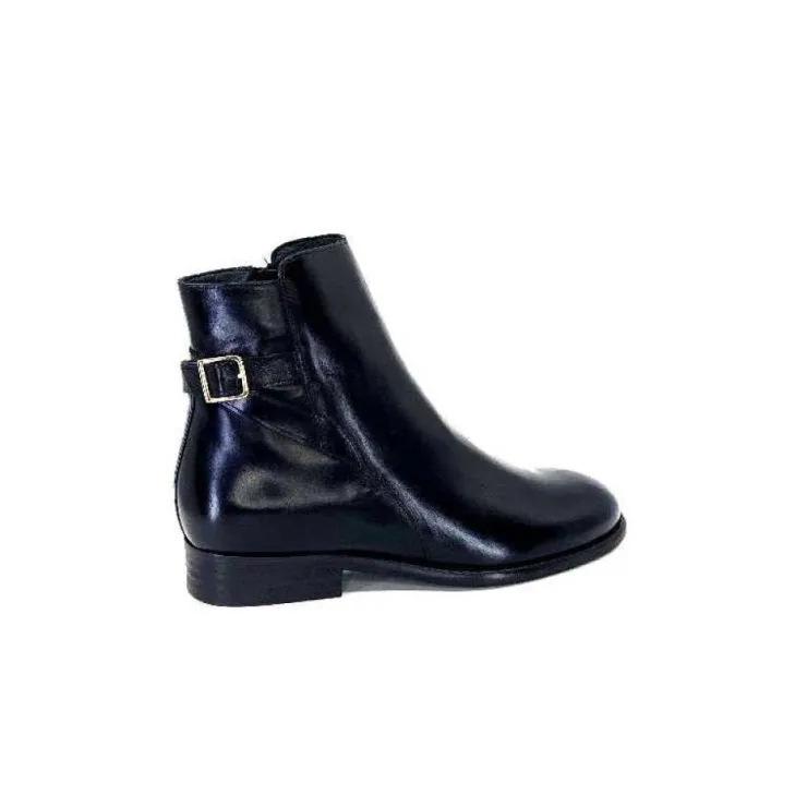 Ivoire0381b Ivoire 8234 Cuir Noir*Femme Bottines