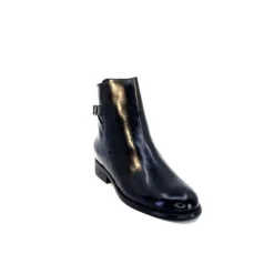 Ivoire0381b Ivoire 8234 Cuir Noir*Femme Bottines
