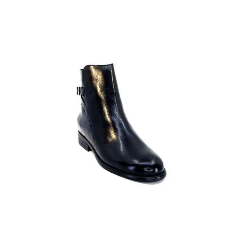 Ivoire0381b Ivoire 8234 Cuir Noir*Femme Bottines