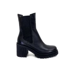Ivoire0235a Ivoire 28110 Cuir Noir*Femme Bottines