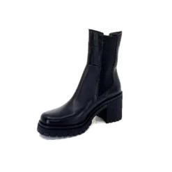 Ivoire0235a Ivoire 28110 Cuir Noir*Femme Bottines