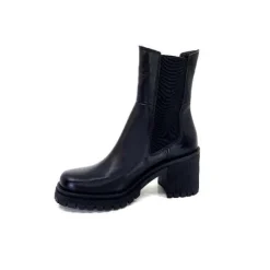 Ivoire0235a Ivoire 28110 Cuir Noir*Femme Bottines