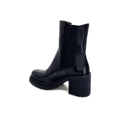 Ivoire0235a Ivoire 28110 Cuir Noir*Femme Bottines