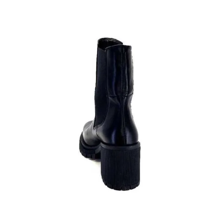 Ivoire0235a Ivoire 28110 Cuir Noir*Femme Bottines