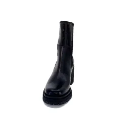 Ivoire0235a Ivoire 28110 Cuir Noir*Femme Bottines