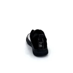 Ivoire0401a Ivoire 500-353 Cuir Noir & Argente*Femme Baskets