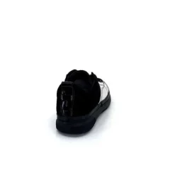 Ivoire0401a Ivoire 500-353 Cuir Noir & Argente*Femme Baskets