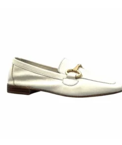 355-ivoire Ivoire 35.48.700 Cuir Off White*Femme Mocassins
