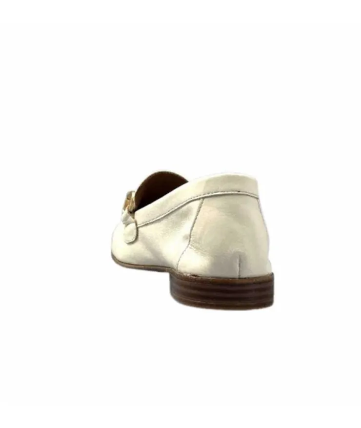 355-ivoire Ivoire 35.48.700 Cuir Off White*Femme Mocassins