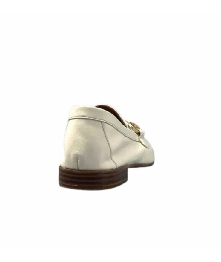 355-ivoire Ivoire 35.48.700 Cuir Off White*Femme Mocassins