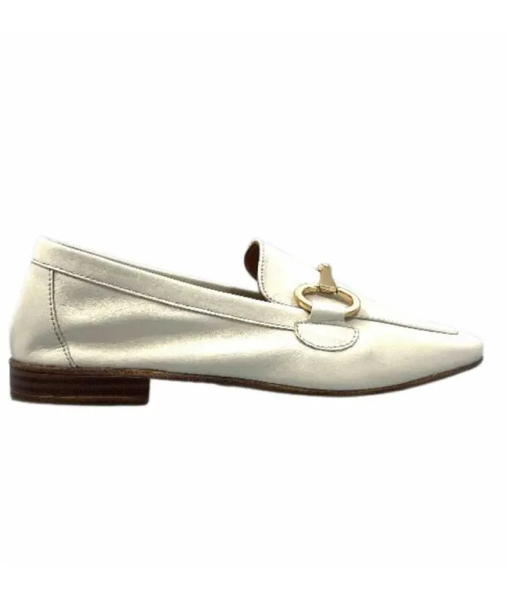355-ivoire Ivoire 35.48.700 Cuir Off White*Femme Mocassins