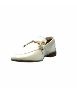 355-ivoire Ivoire 35.48.700 Cuir Off White*Femme Mocassins