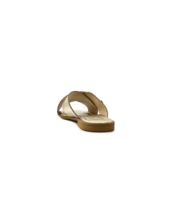 Ivoire0346a Ivoire 22681 Cuir Or*Femme Mules