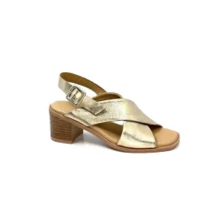 Ivoire0401a Ivoire 500.3018 Cuir Or*Femme Sandales
