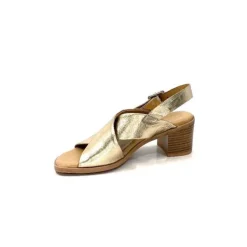 Ivoire0401a Ivoire 500.3018 Cuir Or*Femme Sandales