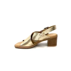 Ivoire0401a Ivoire 500.3018 Cuir Or*Femme Sandales