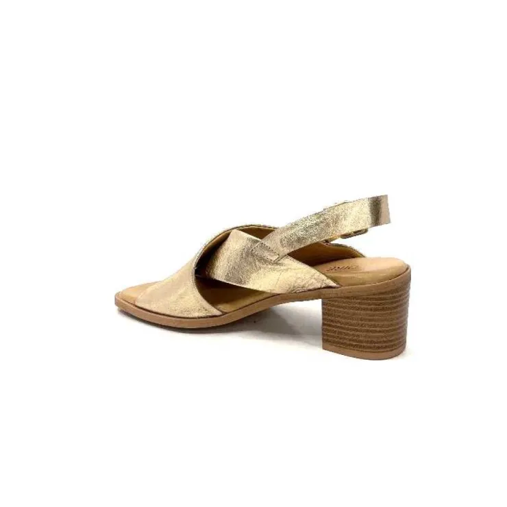 Ivoire0401a Ivoire 500.3018 Cuir Or*Femme Sandales