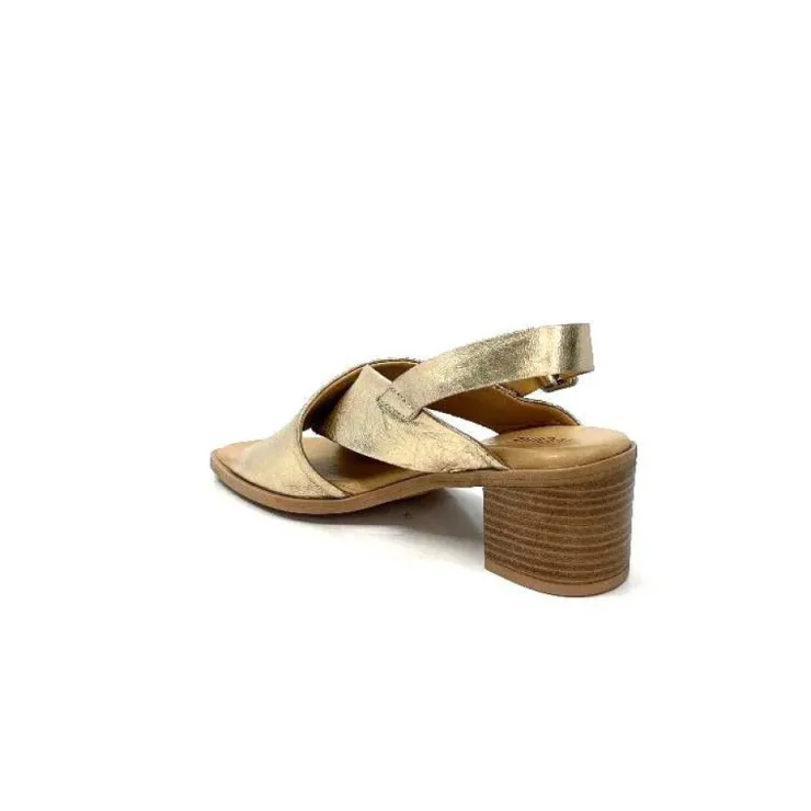 Ivoire0401a Ivoire 500.3018 Cuir Or*Femme Sandales