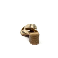 Ivoire0401a Ivoire 500.3018 Cuir Or*Femme Sandales