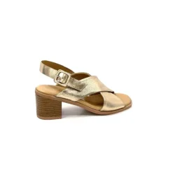 Ivoire0401a Ivoire 500.3018 Cuir Or*Femme Sandales