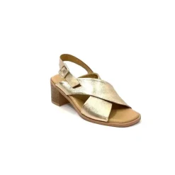 Ivoire0401a Ivoire 500.3018 Cuir Or*Femme Sandales
