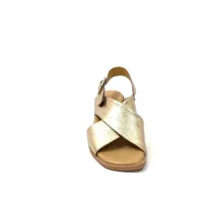 Ivoire0401a Ivoire 500.3018 Cuir Or*Femme Sandales