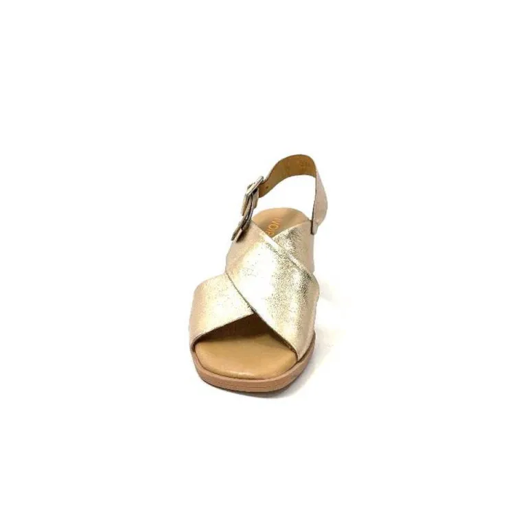 Ivoire0401a Ivoire 500.3018 Cuir Or*Femme Sandales