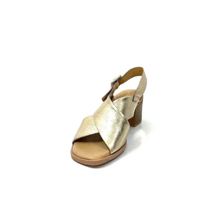 Ivoire0401a Ivoire 500.3018 Cuir Or*Femme Sandales