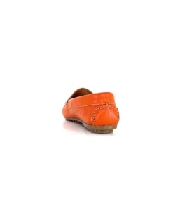 Ivoire0209b Ivoire 10322 Cuir Orange*Femme Mocassins